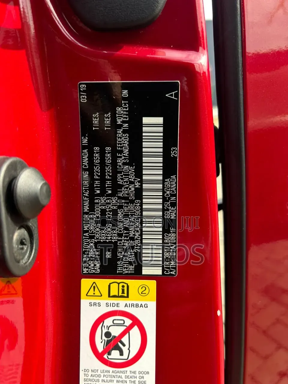 Lexus RX 2019 Red