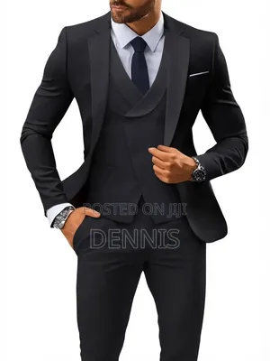 3pcs Men'S Business Banquet Suit Set, Blazer, Vest, Trousers