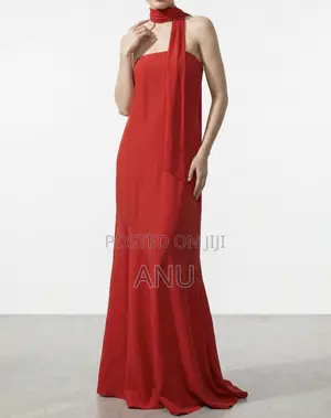 Stylish Red Maxi (Long) Dress - Imported