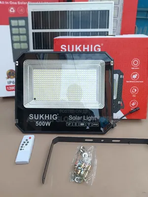 SUKHIG 500W Solar Floodlight – Powerful Outdoor Lighting