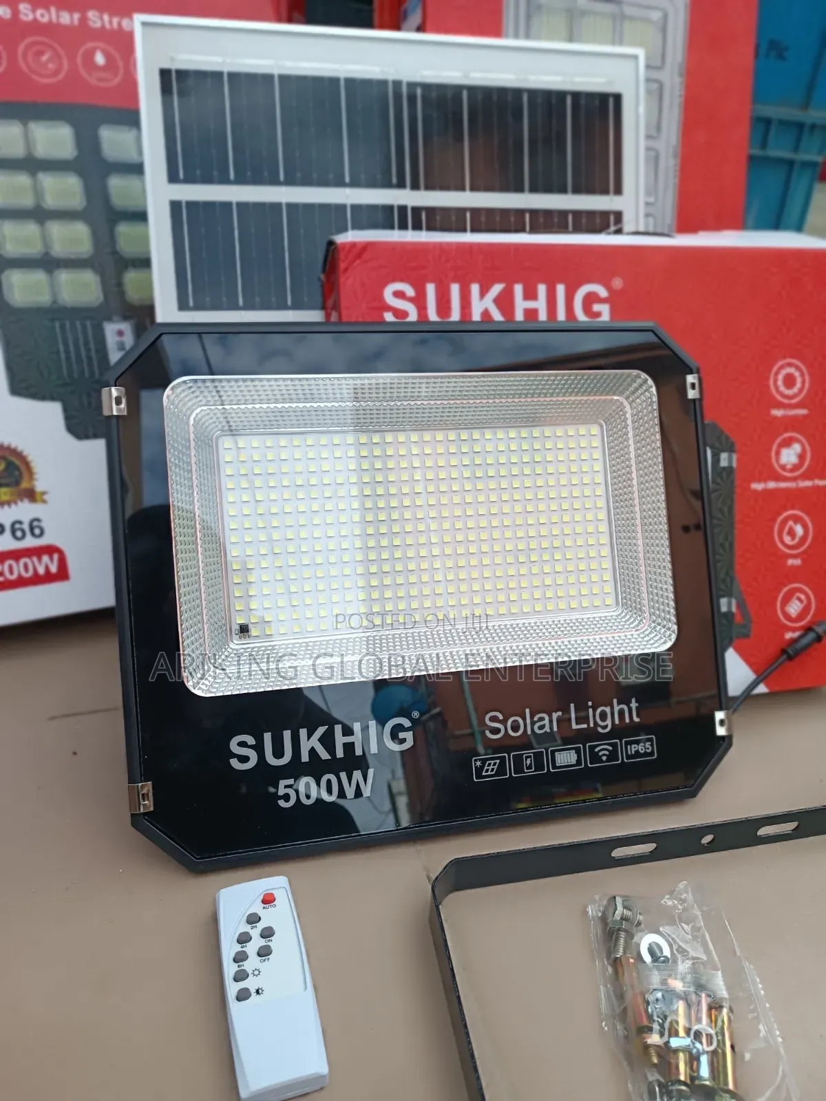 SUKHIG 500W All-in-One Solar Lighting Solution