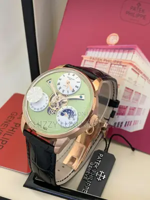 Patek Philippe Quality Luxury Leather Automatic Engine Wristwatch