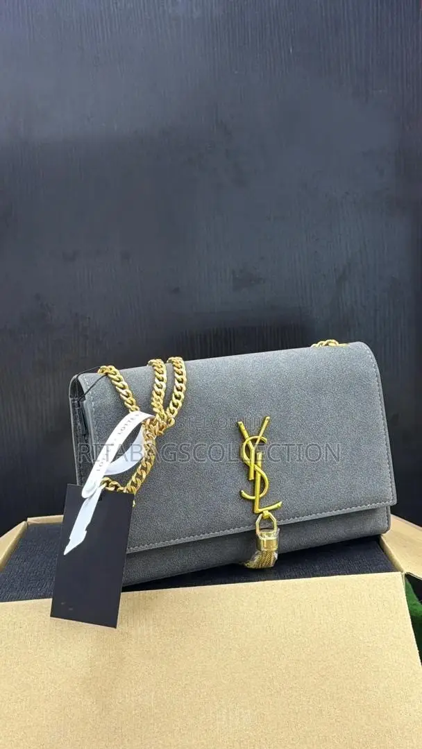 Saint Laurent Cassandre Kate Small Tassel Suede Bag