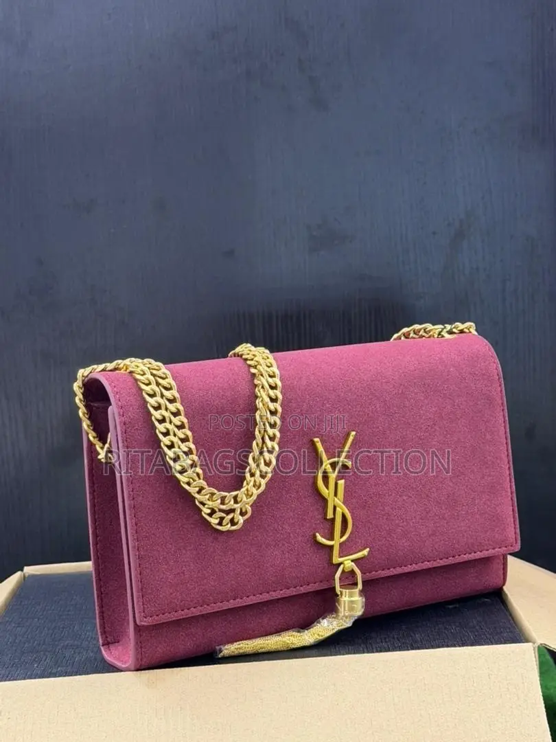 Saint Laurent Cassandre Kate Small Tassel Suede Bag