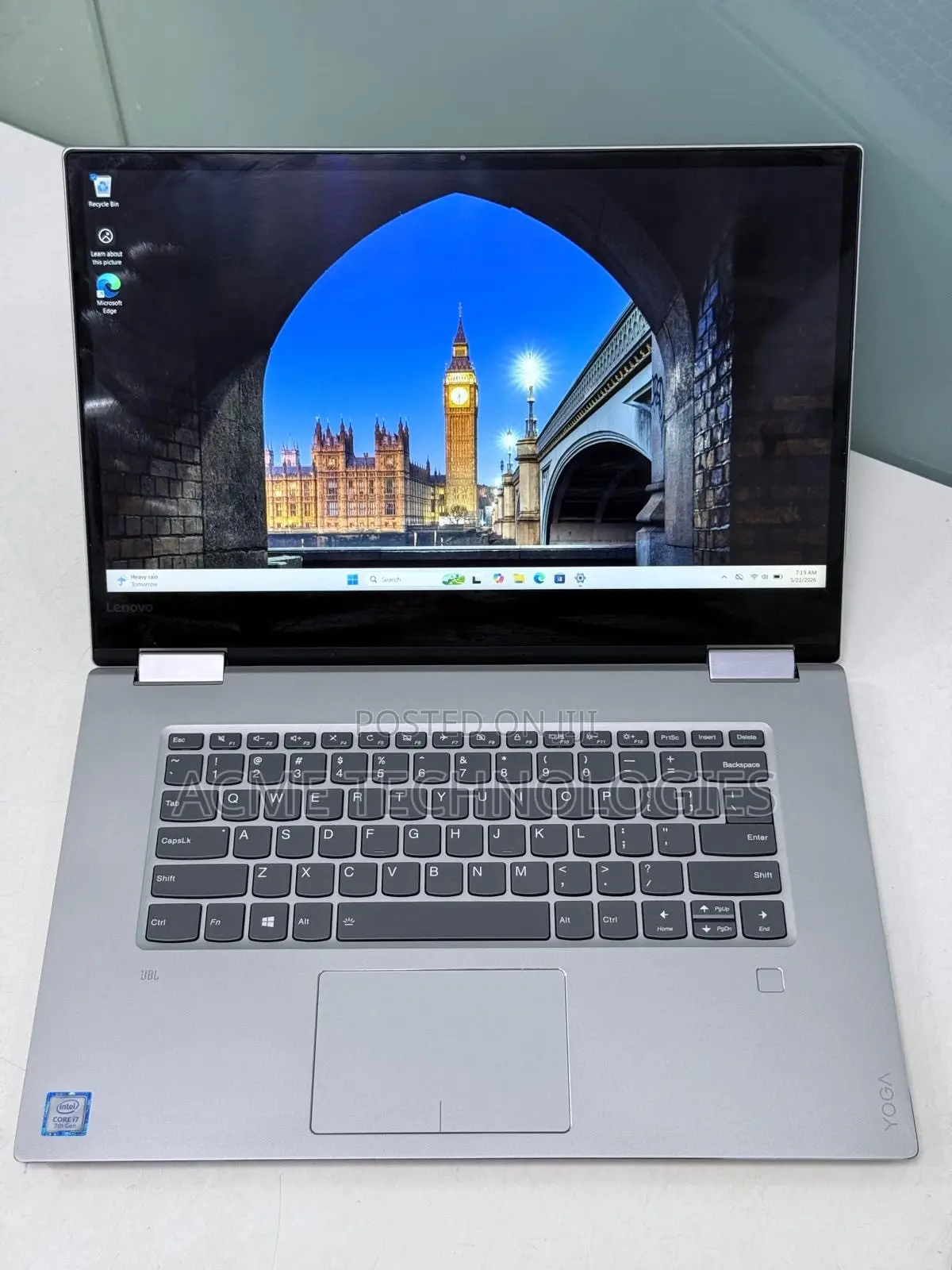 Laptop Lenovo 16GB Intel Core i7 SSD 256GB