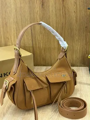 Pinko Suede Cargo Hobo Shoulder Bag