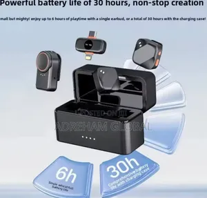 Clip-on Microphone ,AI Noise Reduction,20M Wireless Transmission