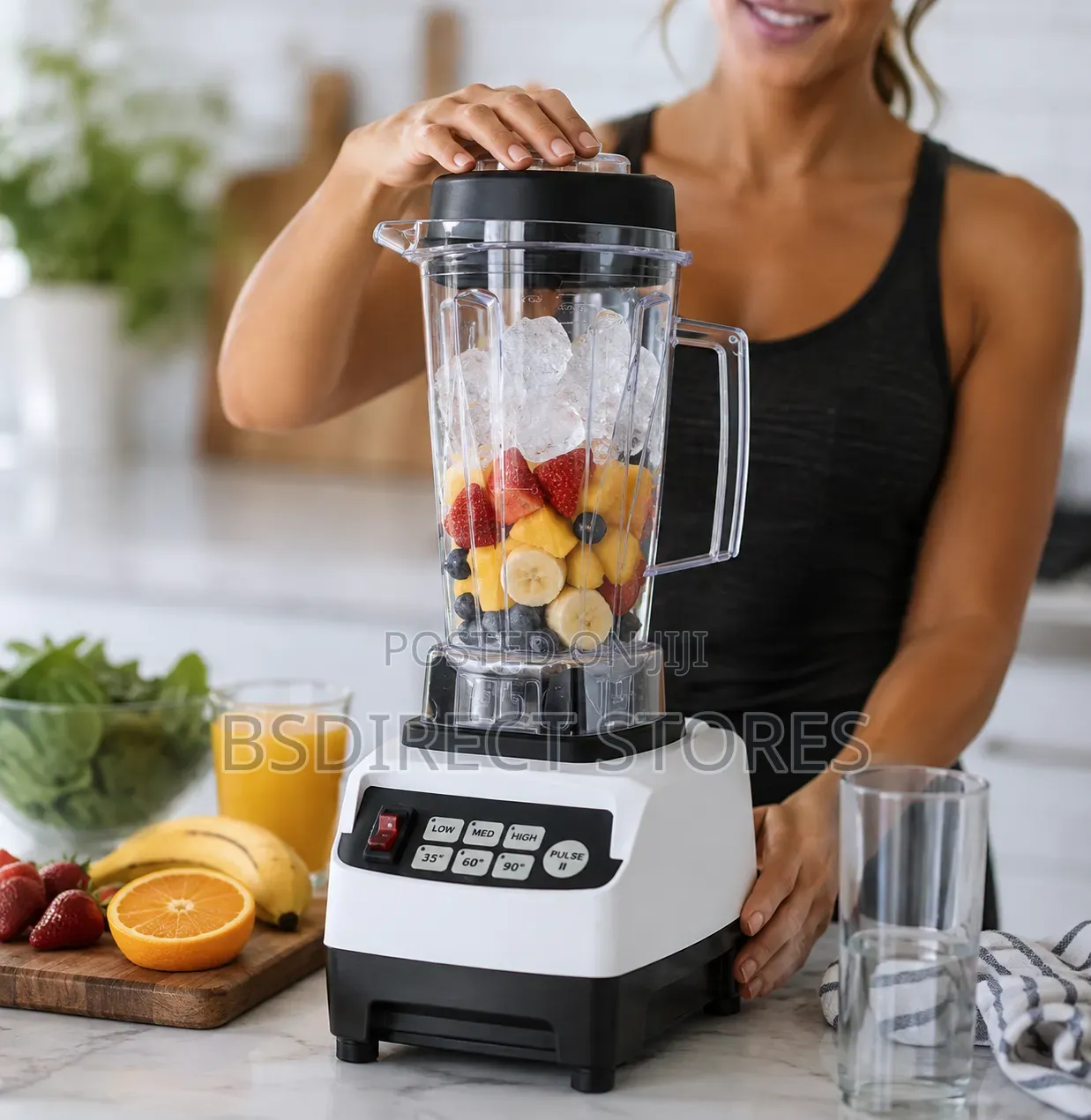 Biochef High Performance Blender White Commercial Style 2ltr