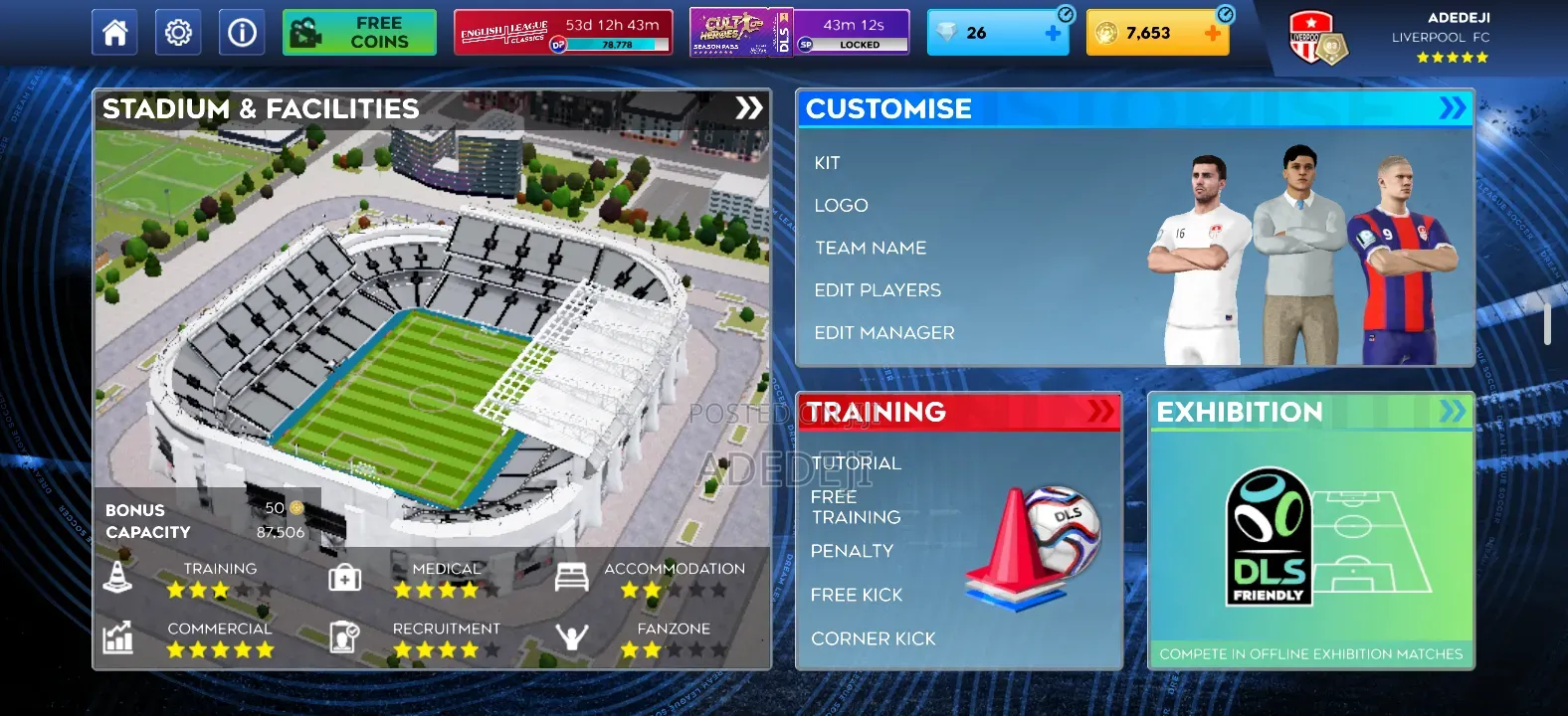 Dream League Soccer (DLS) Account for Sale