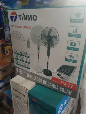 Tinmo 18inches Solar Rechargeable Fan