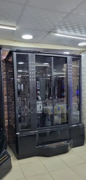 Black Steam Shower Enclosure (High/Low Base)