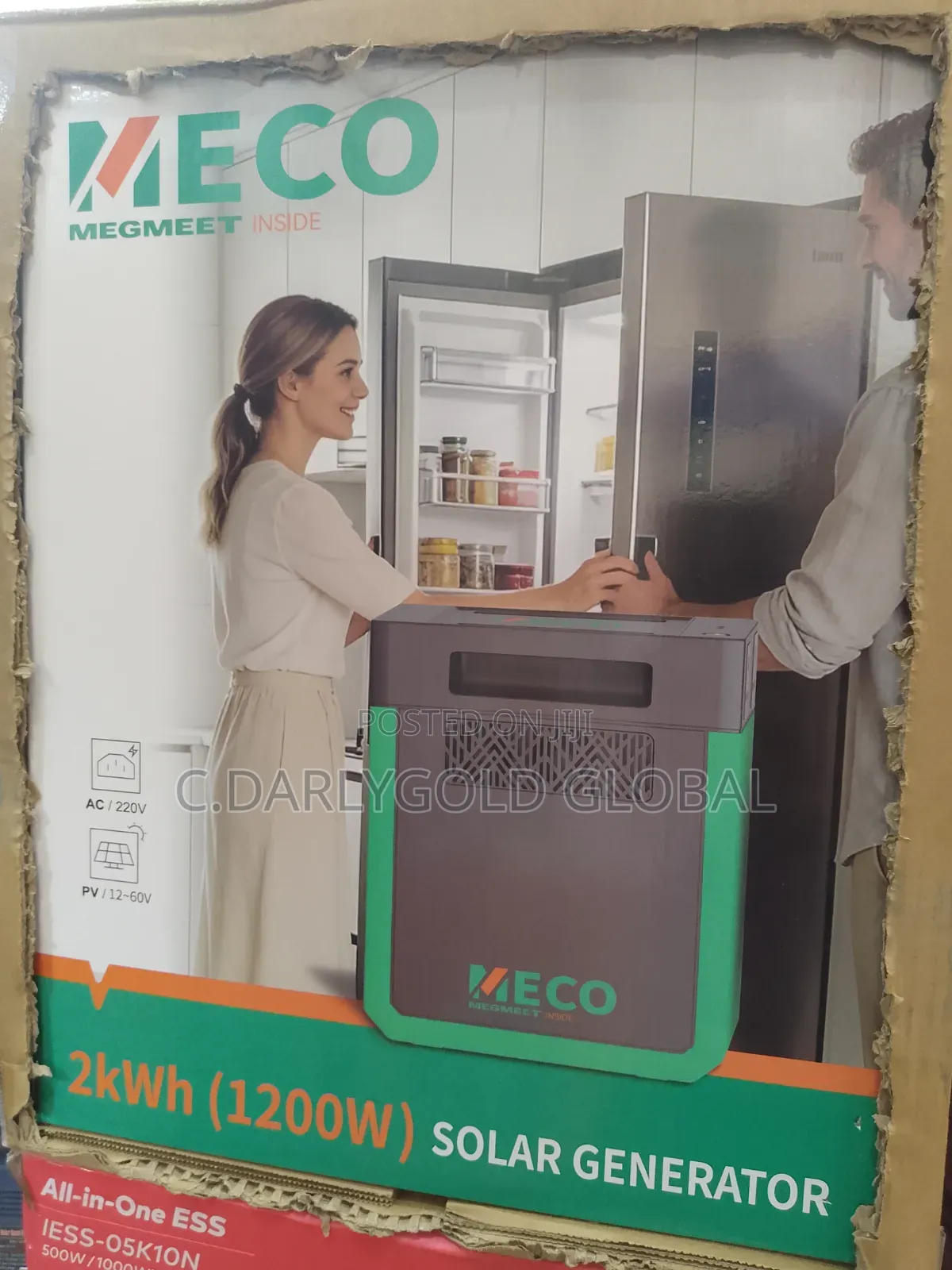 Meco 2kwh Solar Generator With 1200w Output Inverter