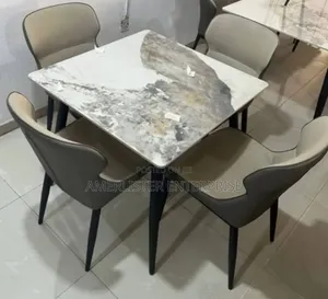 4 Seater Marble Dining Set