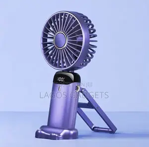 Rechargeable Mini Fan - 3in1 Hand, Neck & Table Fan- LED Display
