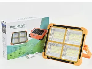 Portable Solar LED Floodlight & Emergency Work Light With USB Charging