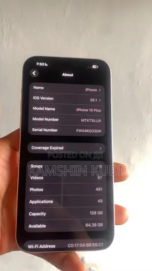 Apple iPhone 15 Plus 128 GB Pink