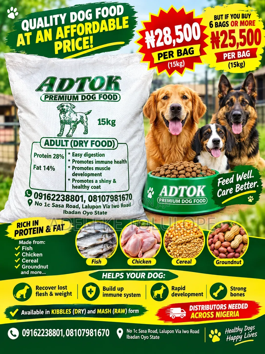 T.A Premium Dog Food