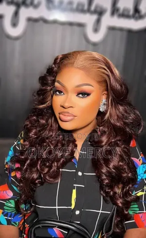 Stunning Highlighted Curly Human Hair Wig With Lace Front