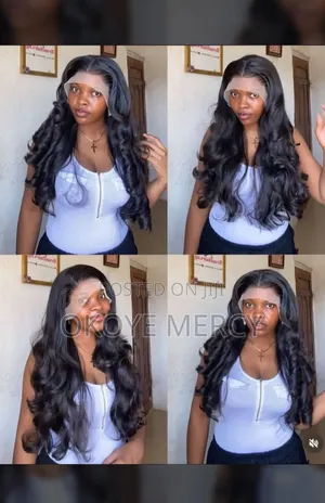 Gorgeous Long Loose Wave Human Hair Wig With Transparent Lace Front
