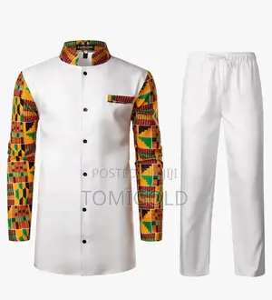 Premium Cashmere Outfit With Ankara