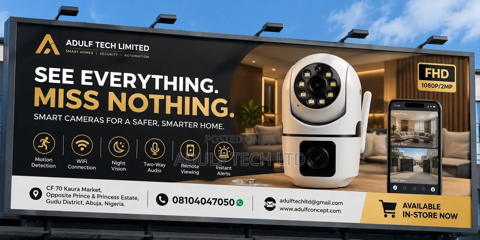 Intelligent Network FHD WiFi Camera