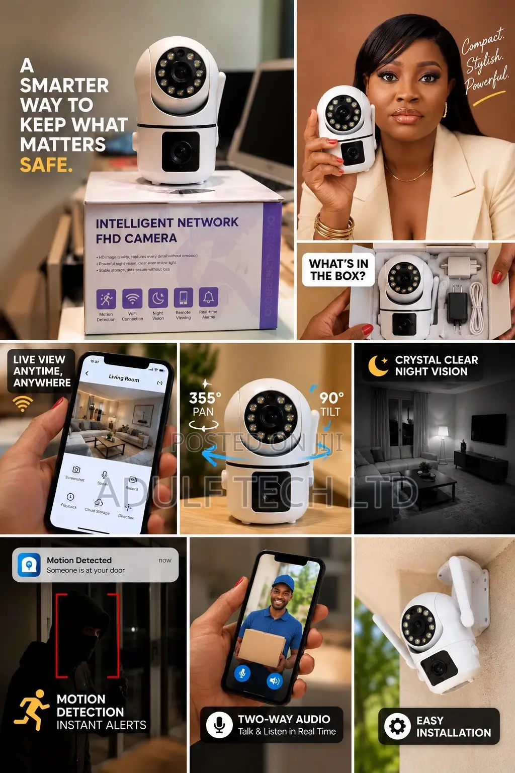 Intelligent Network FHD WiFi Camera