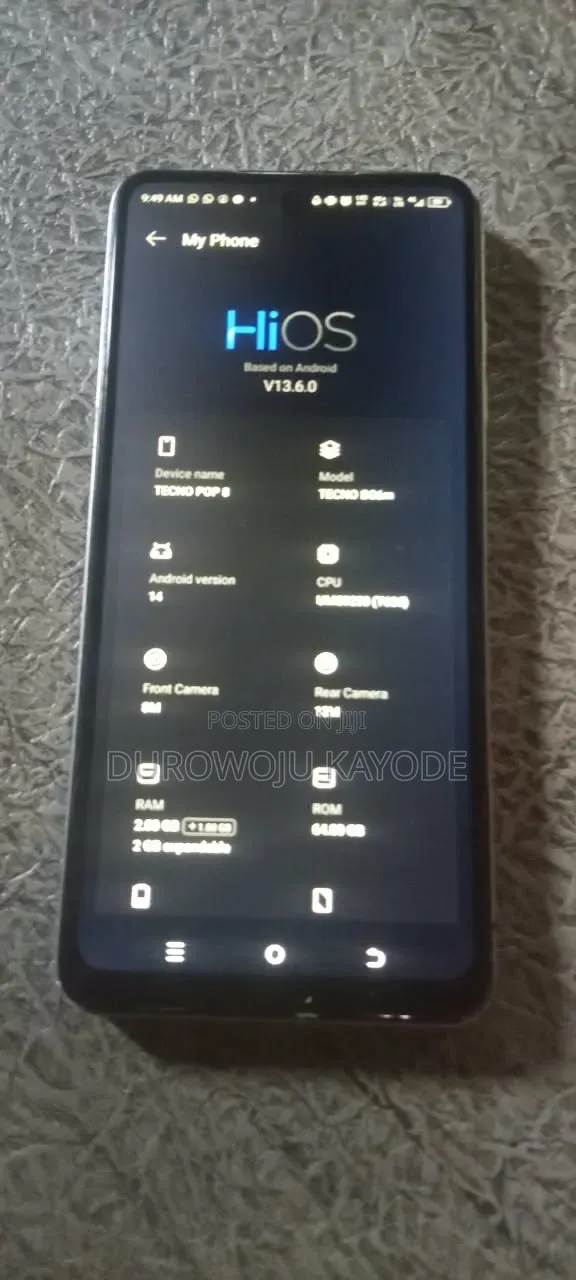 Tecno Pop 8 64 GB Blue