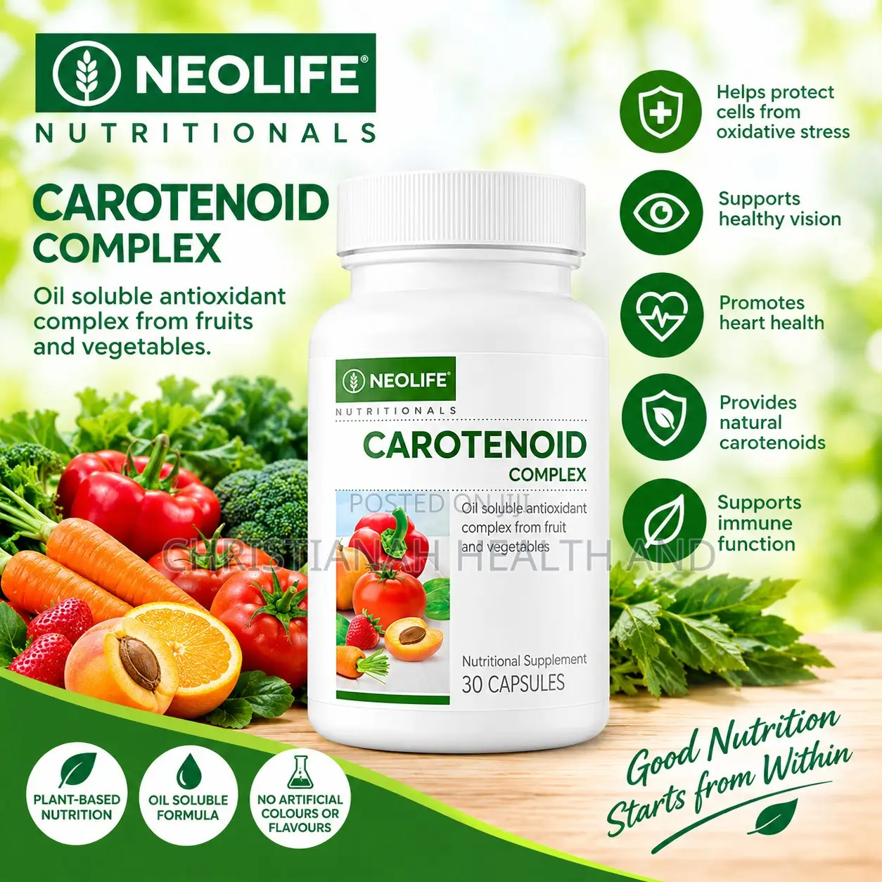 Carotenoid Complex 30 Capsules Single Immunity. Carotenoid Supplement