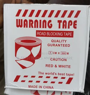 Box of Red and White Safety Caution/Road Blocking Tape