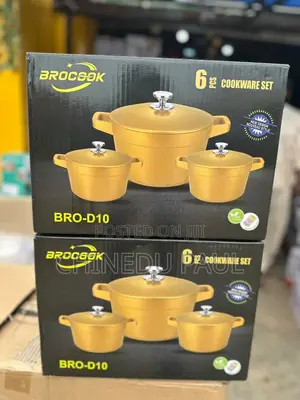 6-PCS Set Big Brocook Granite Cookware Set/Pot (Bro-D10)