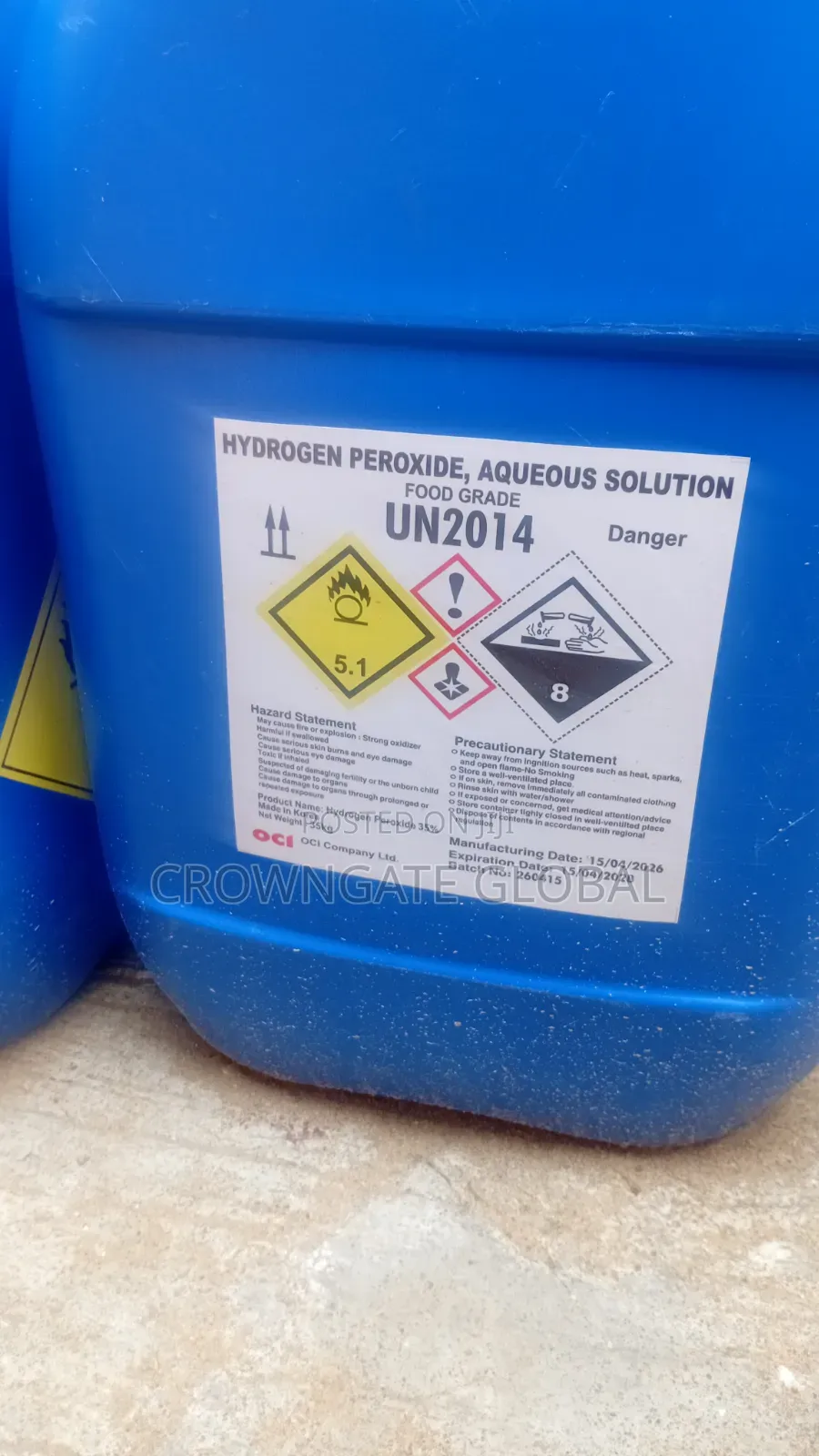 Hydrogen Peroxide ( Food Grade )