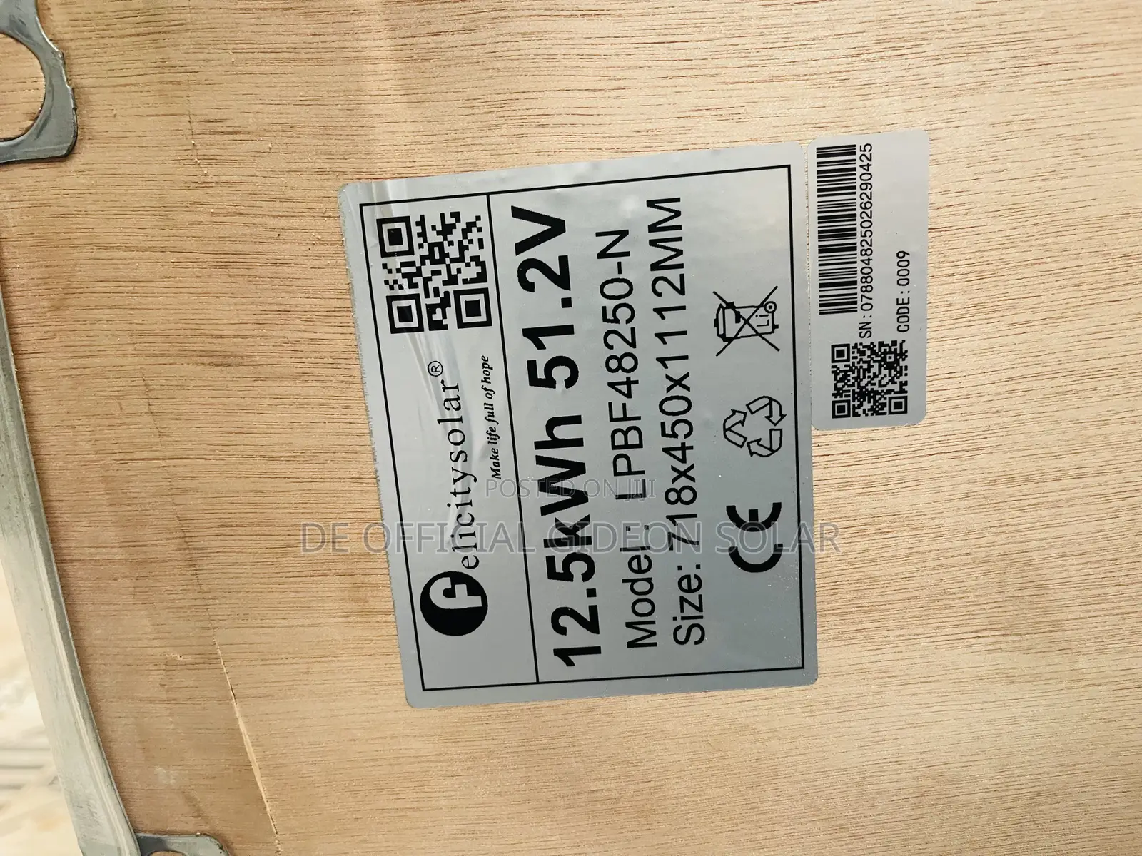 Felicity 12.5kwh Lifepo4 Battery