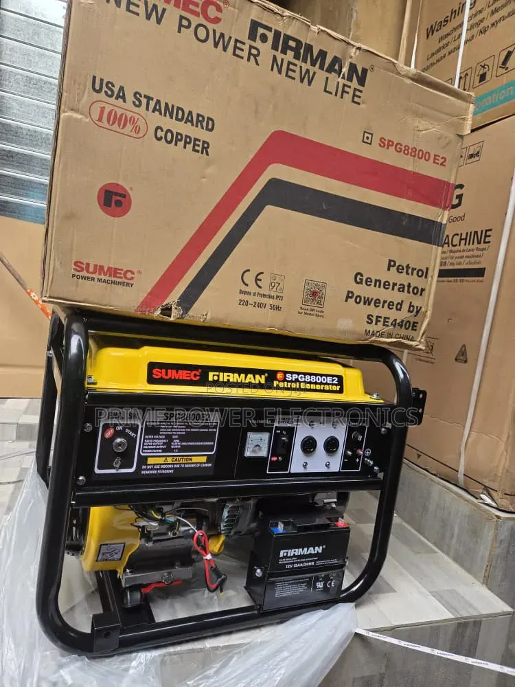 10kVA Sumec Fireman Petrol Generator – 100% Copper Coil
