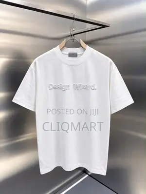 Design Wizard" Embroidered Logo T-Shirt | Grey, White & Black