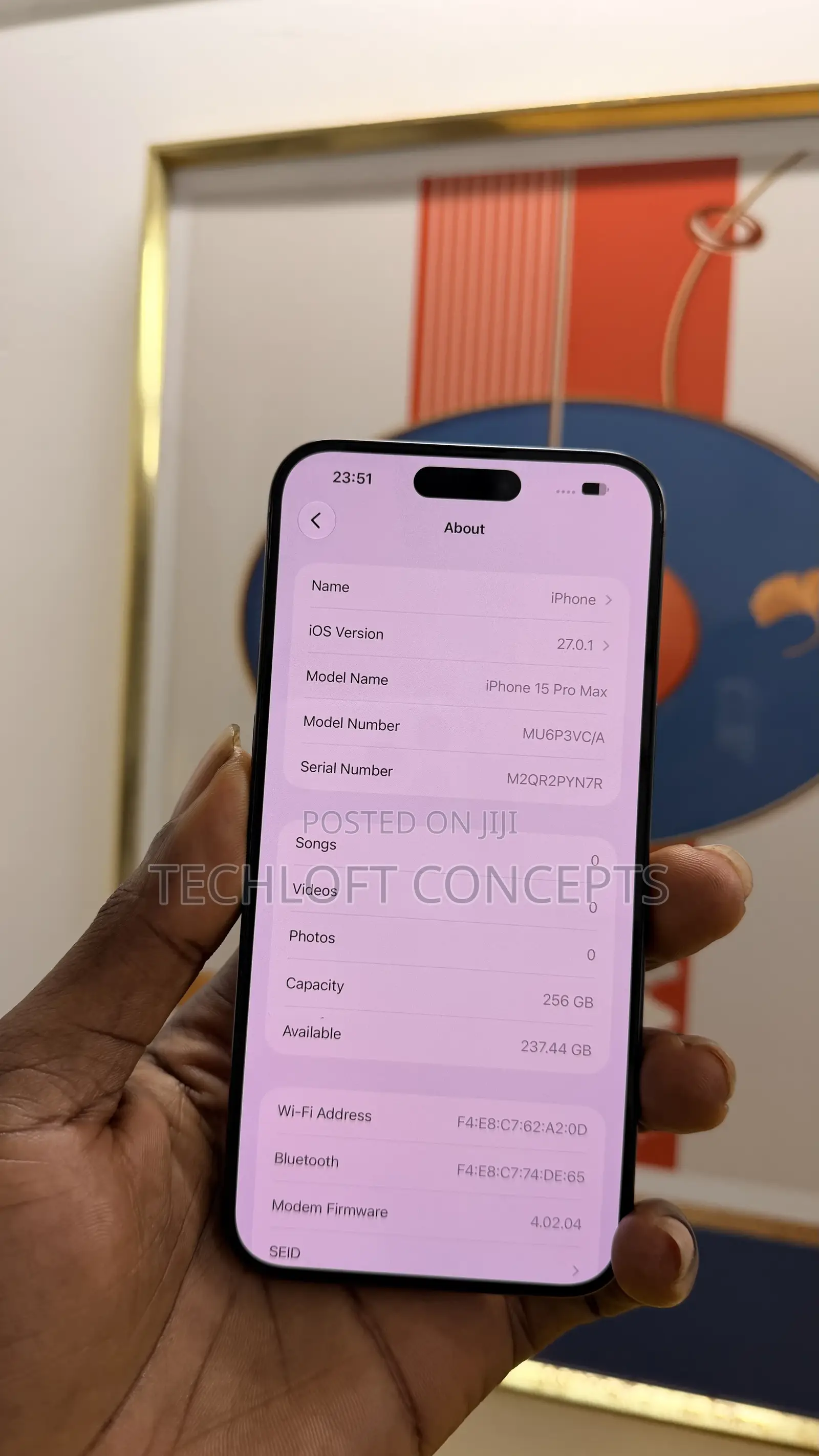 Apple iPhone 15 Pro Max 256 GB Black