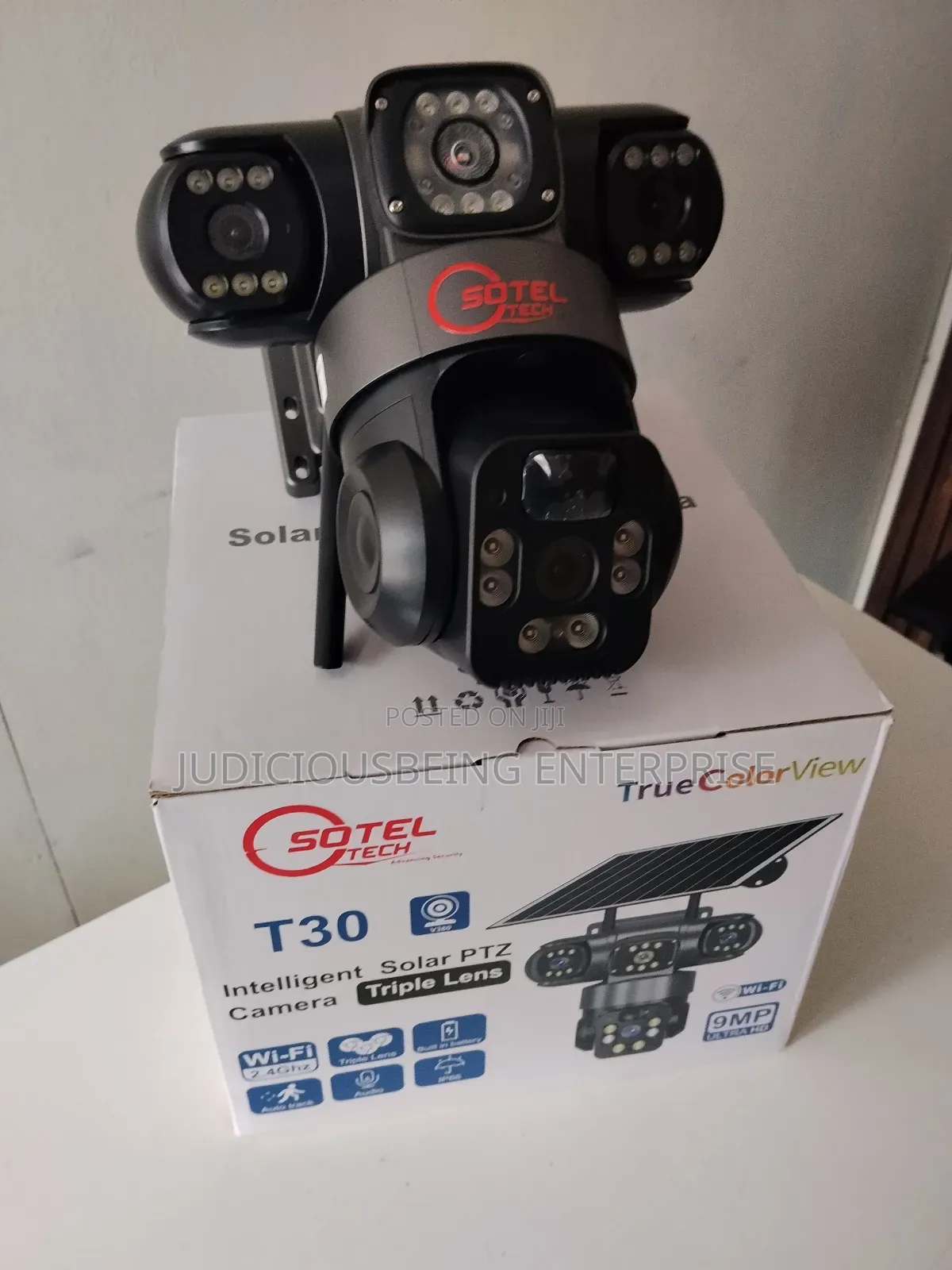 Triple Lens WiFi Solar Camera(No SIM Card Required)