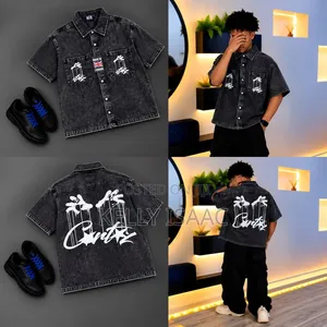 Available Short Sleeve Jeans Shirt
