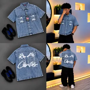 Available Short Sleeve Jeans Shirt