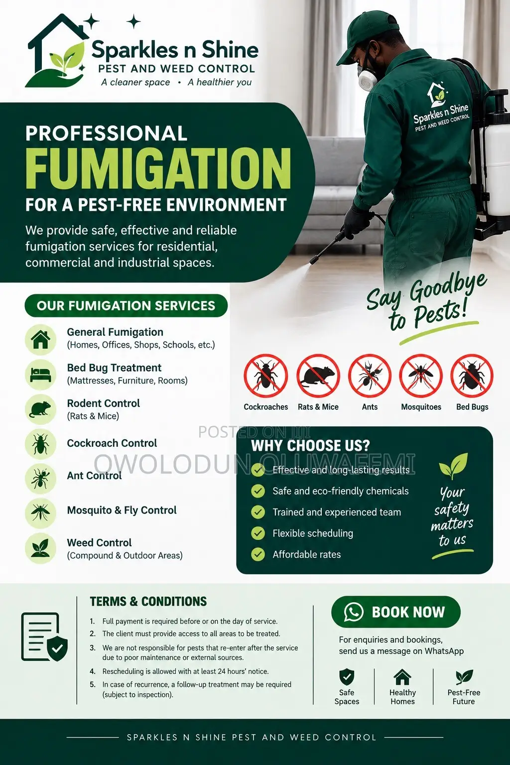 Professional Fumigation & Pest Control Services | & Bed Bug Treatment