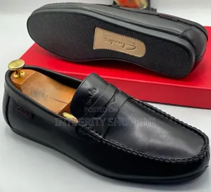 Clarks Leather Penny Loafers