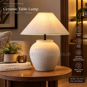 Japanese-Style Ceramic Table Lamp