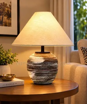 Japanese-Style Ceramic Table Lamp