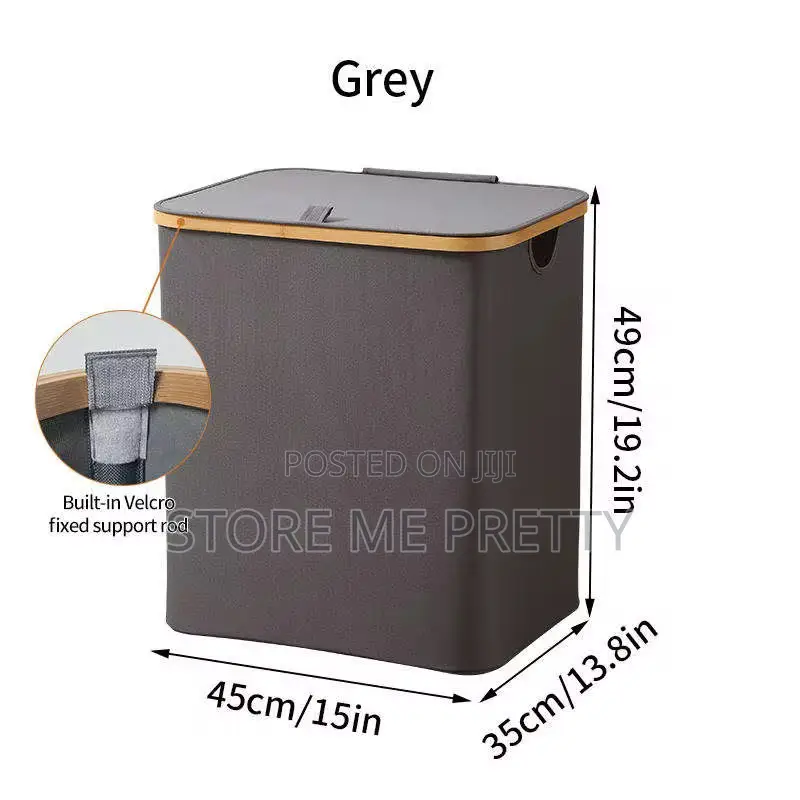 Gray Laundry Bin