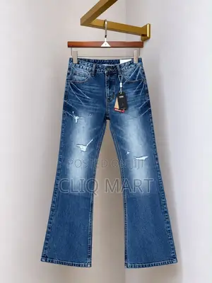 Distressed & Clean Flared Denim Jeans | Multiple Colorways