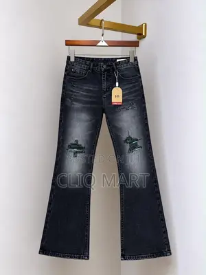 Distressed & Clean Flared Denim Jeans | Multiple Colorways