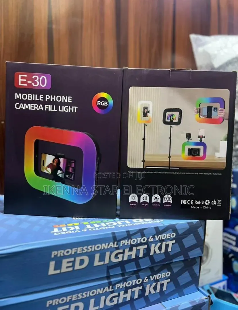 E-30 LED RGB Light Rectangular Shaped Ring-Light