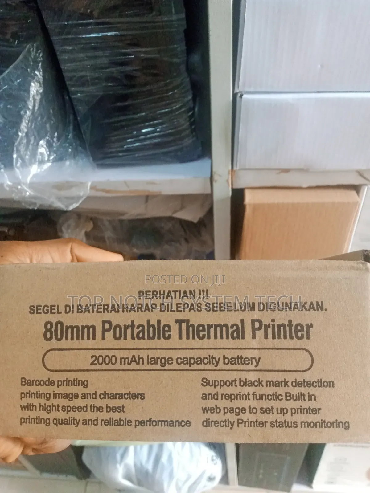 80mm Portable Thermal Wireless Pos Receipt Printer