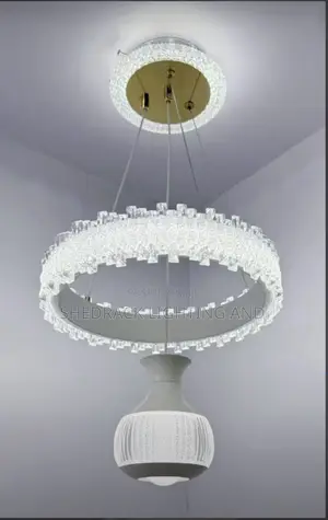  White Vase + Crystal Ring - Clean & Classy!