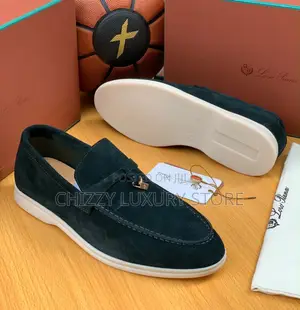 Loro Piana Quality Luxury Men Suede Shoe