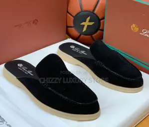Loro Piana Quality Luxury Men Suede Half Shoe
